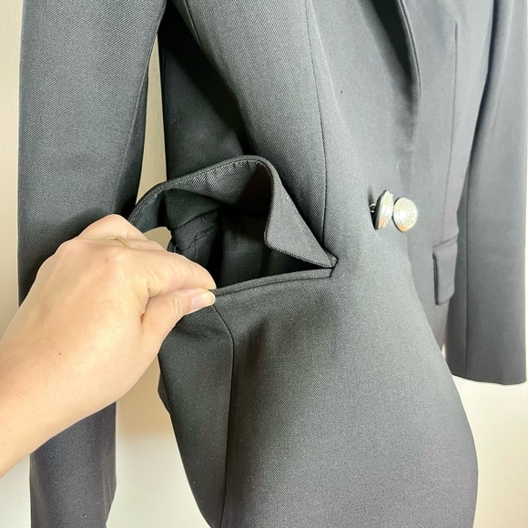 Balmain Double Breasted Wool Blazer *missing buttons* - Picture 7 of 16